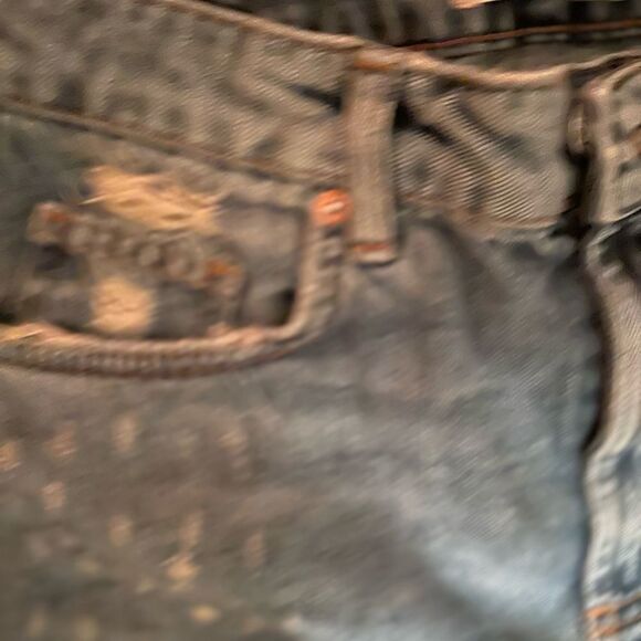 New Free People women’s High Rise straight leg distresses jeans size 26 - Picture 6 of 11